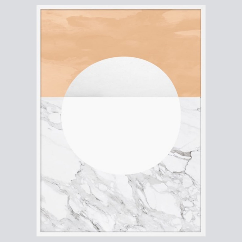 Khung tranh composite Viền trắng 50x70